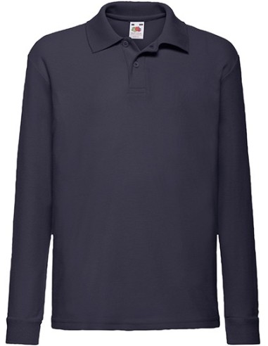 F-63-201-0-Kids Long Sleeve 65/35 Polo